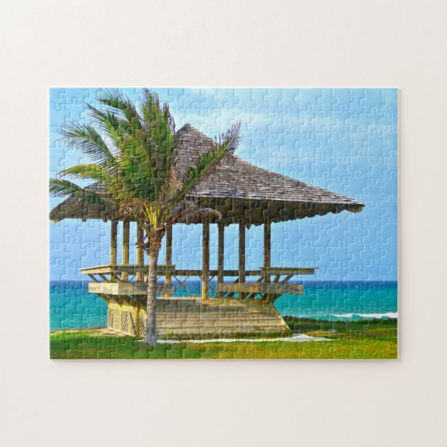 Puzzle Jamaica Beach Hut. (Horizontal)