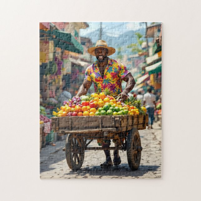 Puzzle jamaica push cart (Vertical)