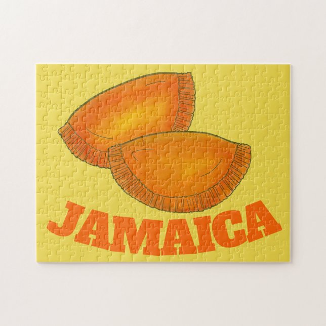 Puzzle Jamaïcain Boeuf Patty Cuisine alimentaire JAMAICA (Horizontal)