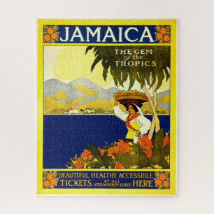 Puzzle Jamaïque, affiche Vintage voyage
