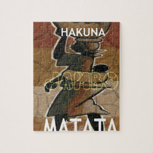 Puzzle Jambo Habari Hakuna Matata.