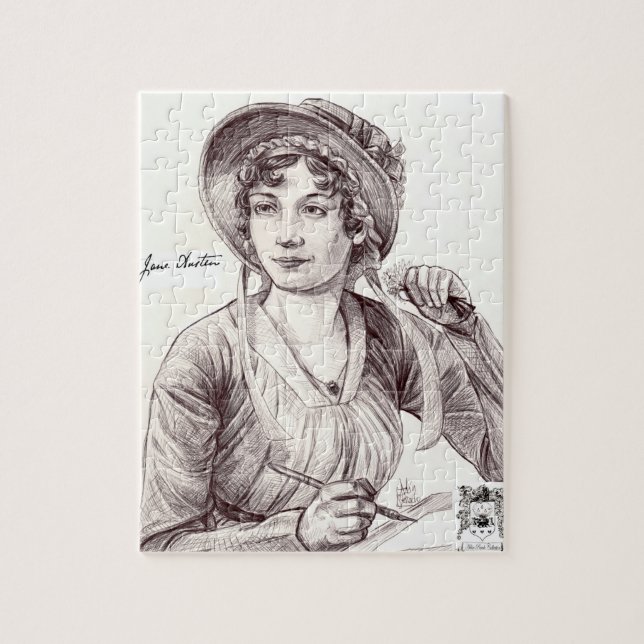 Puzzle Jane Austen avec un sourire 8x10 (Vertical)