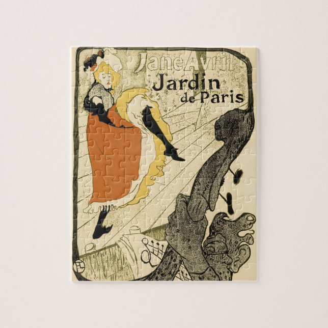 Puzzle Jane Avril de la danseuse Art nouveau par Toulouse (Vertical)