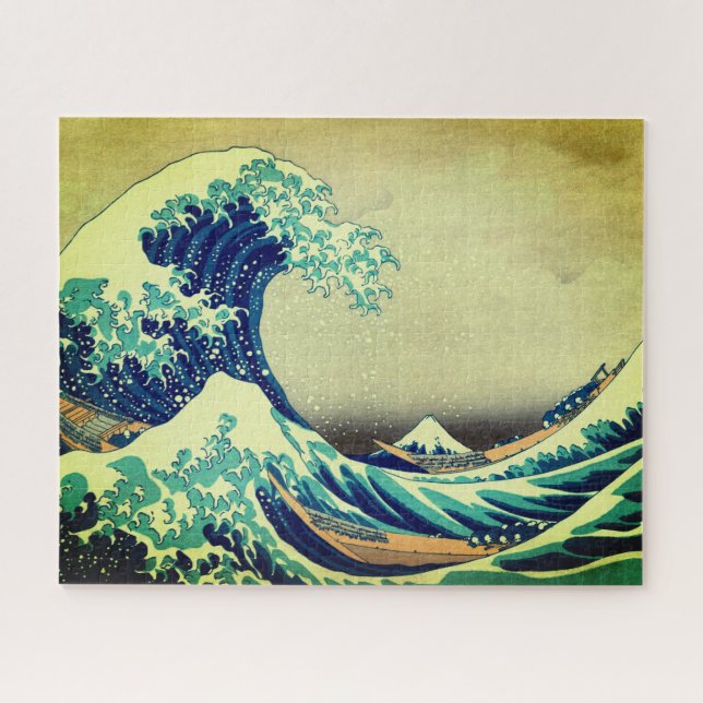 Puzzle Japon - Art japonais (Grande vague au large de Kan (Horizontal)