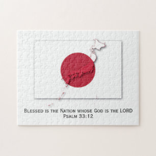 Puzzle JAPON   Hinomaru   Blessed Nation   DRAPEAU JAPONA