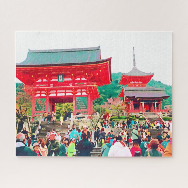 Puzzle Japon Kyoto beau paysage de temples magnifiques (Horizontal)