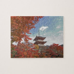 Puzzle Japon, Kyoto, Pagode en couleur d'automne