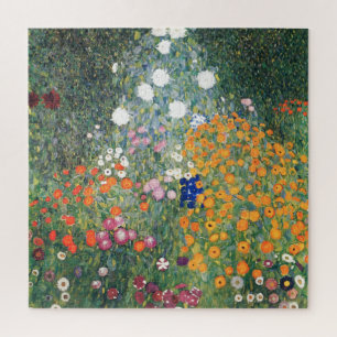 Puzzle Jardin aux fleurs Gustav Klimt Art Vintage Art Nou