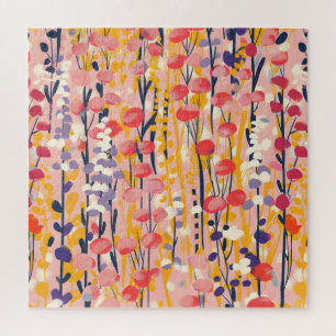 Puzzle Jardin botanique floral de fleurs sauvages moderne