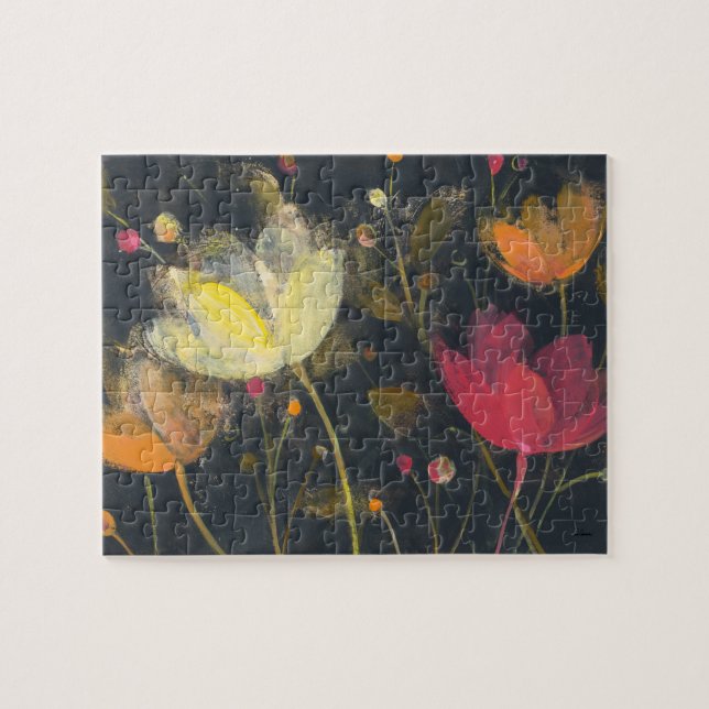 Puzzle Jardin de clair de lune sur le noir (Horizontal)