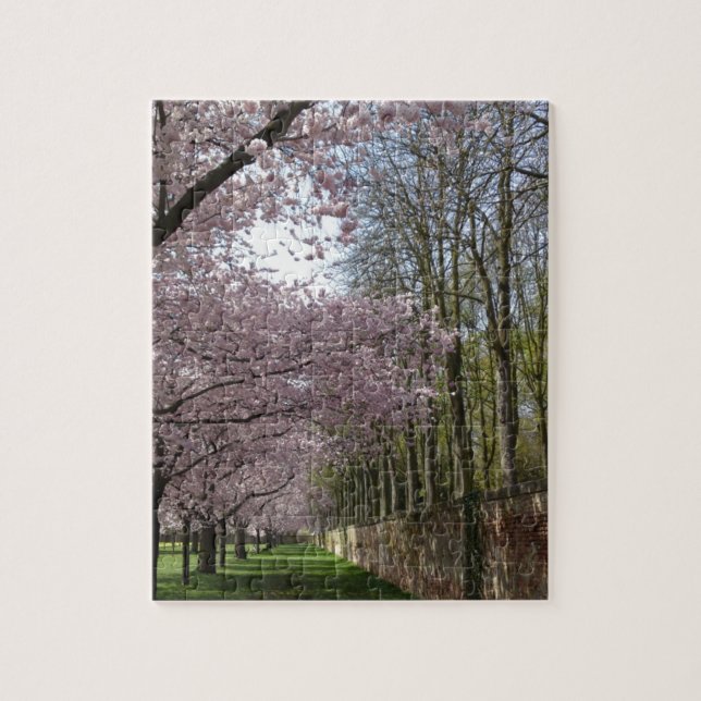Puzzle Jardin de fleurs de cerisier (Vertical)