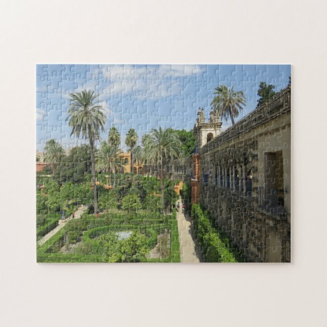Puzzle Jardin de l'Alcazar royal, Séville, Espagne (Horizontal)