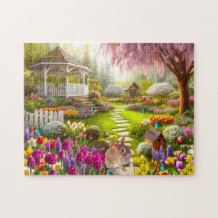 Puzzle Jardin de printemps / Œufs de l'est