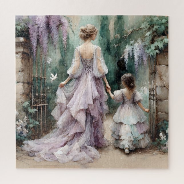Puzzle Jardin de Wisteria Watercolor (Vertical)
