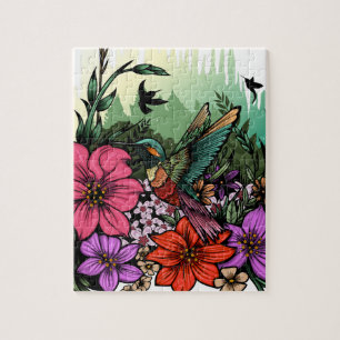 Puzzle Jardin des colibris