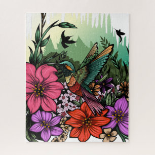 Puzzle Jardin des colibris