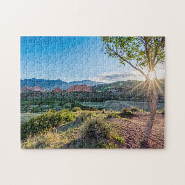 Puzzle Jardin Des Dieux Arbre Sunburst (Horizontal)