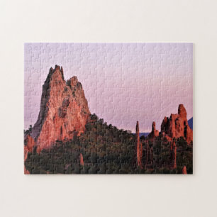 Puzzle Jardin des Dieux au coucher du soleil
