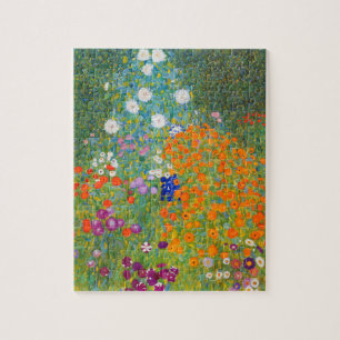 Puzzle Jardin des fleurs par Gustav Klimt