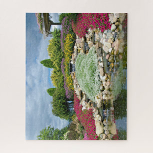 Puzzle jardin d'été avec cascades