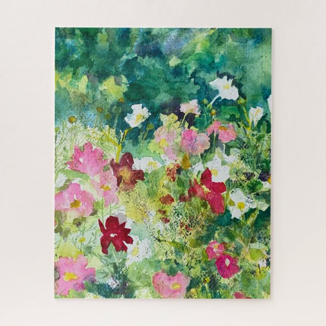 Puzzle Jardin d'été naturel de Fleurs de Cosmos (Vertical)
