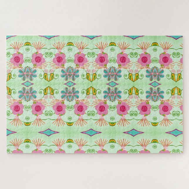 Puzzle Jardin Éclectique Enchantant : Beauté Florale Dive (Horizontal)