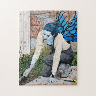 Puzzle Jardin Fairy foncé Imaginaire Art Moyen Jigsaw Puz