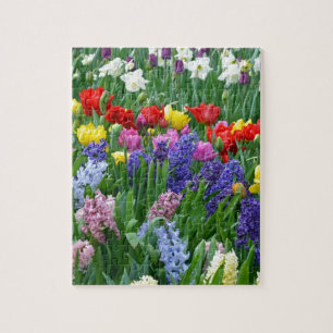 Puzzle Jardin fleuri coloré