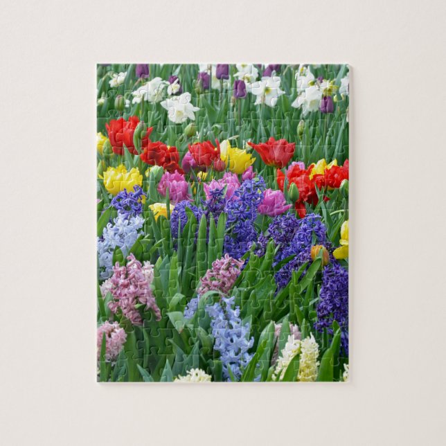 Puzzle Jardin fleuri coloré (Vertical)