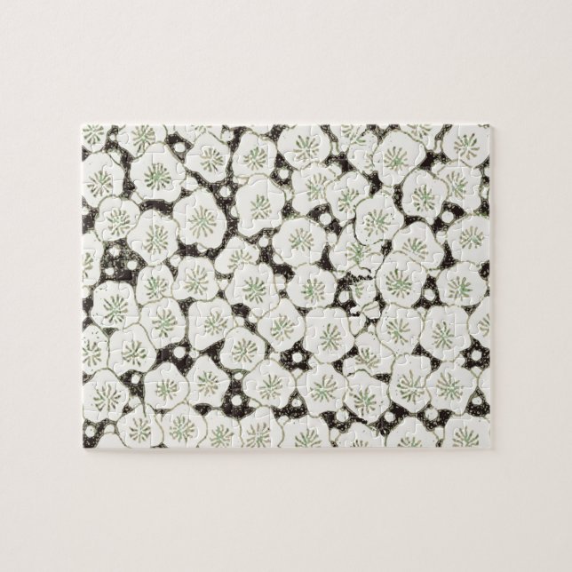 Puzzle Jardin floral à fleurs blanches du Japon (Horizontal)