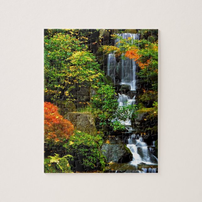 Puzzle Jardin japonais Portland de cascade (Vertical)