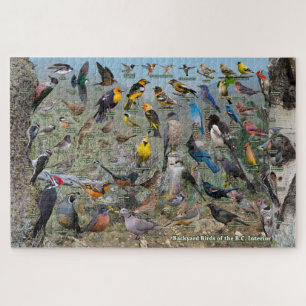 Puzzle Jardin Oiseaux de la Colombie-Britannique Intérieu