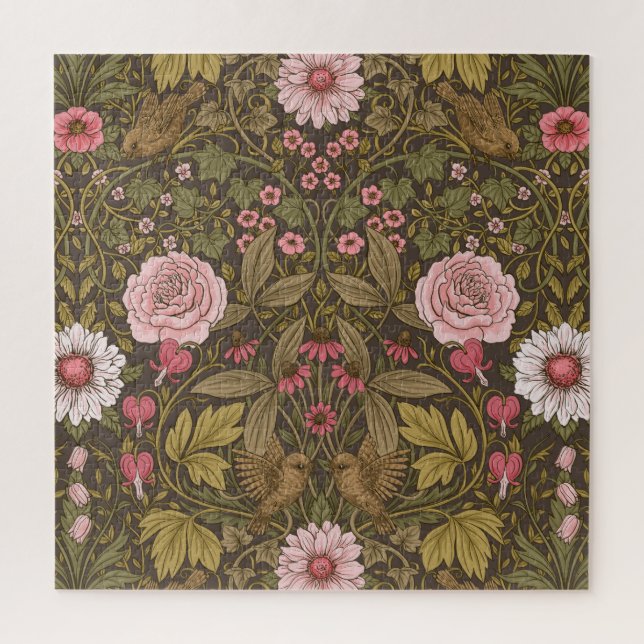 Puzzle Jardin sauvage sur café brun (Vertical)