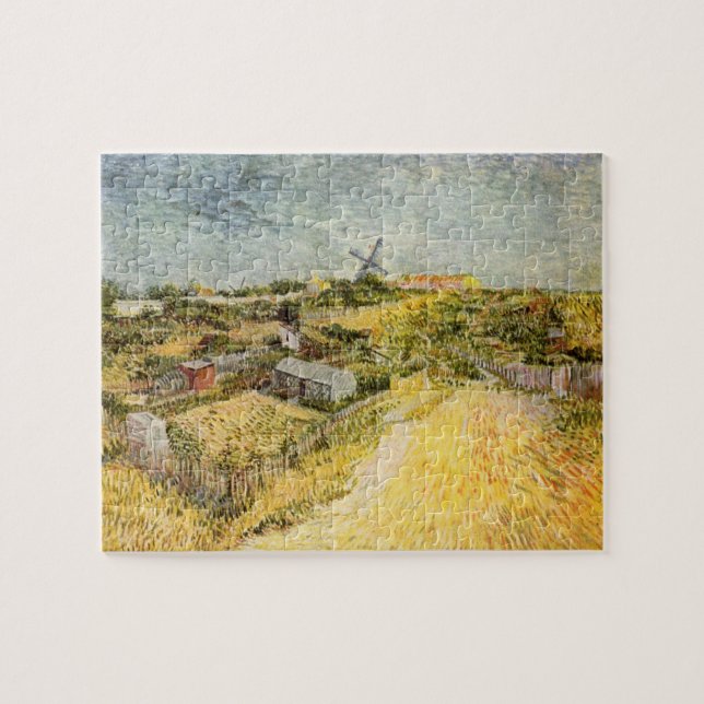 Puzzle Jardins de légumes, Montmartre par Vincent van Gog (Horizontal)