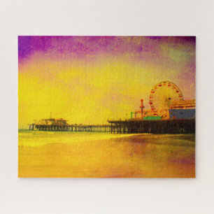 Puzzle Jaune et violet Père Noël Monica Pier