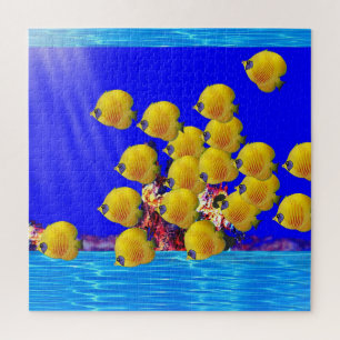 Puzzle Jaune Poissons