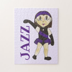 Puzzle Jazz Dance Considérant Costume violet Fille danseu