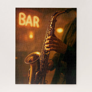 Puzzle Jazz en lumières de bar