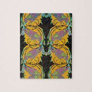 Puzzle Jazz Pochoir Jardin Grasshoppers Art Déco vintage