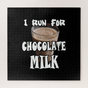 Puzzle Je cours pour le lait chocolaté Running