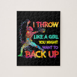 Puzzle Je Jette Comme Une Fille