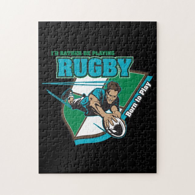 Puzzle Je jouerais plutôt au rugby (Vertical)