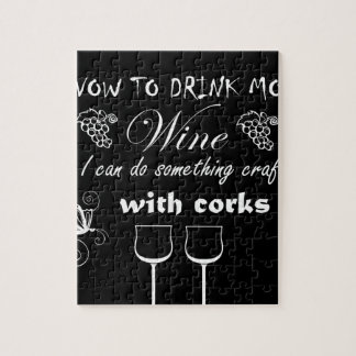Puzzle Je me voue à boire de plus de vin ainsi je peux