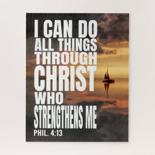 PUZZLE JE PEUX FAIRE TOUTES LES CHOSES PAR LE CHRIST QUI