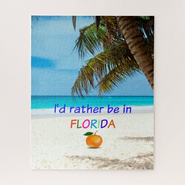 Puzzle Je préférerais être en Floride (Vertical)