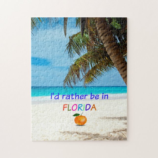 Puzzle Je préférerais être en Floride (Vertical)