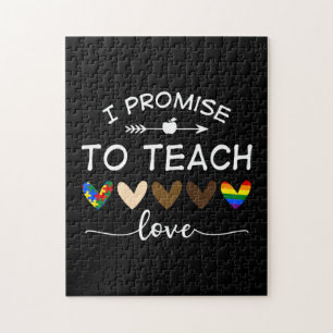 Puzzle Je Promets D'Apprendre L'Autisme Amoureux Pride LG