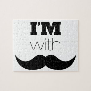Puzzle Je suis avec Moustache