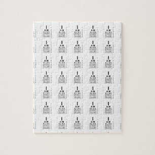 Puzzle Je suis aveugle en tant qu'oeil de chauve-souris