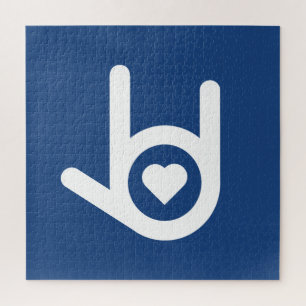 Puzzle Je T'Aime, Bleu